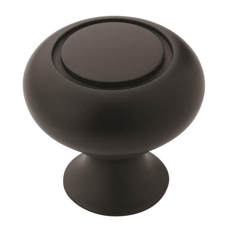 Amerock Decorative Cabinet and Bath Hardware: BP53011FB | Cabinet Knob | Flat Black | Amerock ...