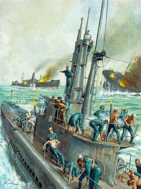 Pin by Gregory Gustafson on Pulp Art | Submarine art, Combat art ...