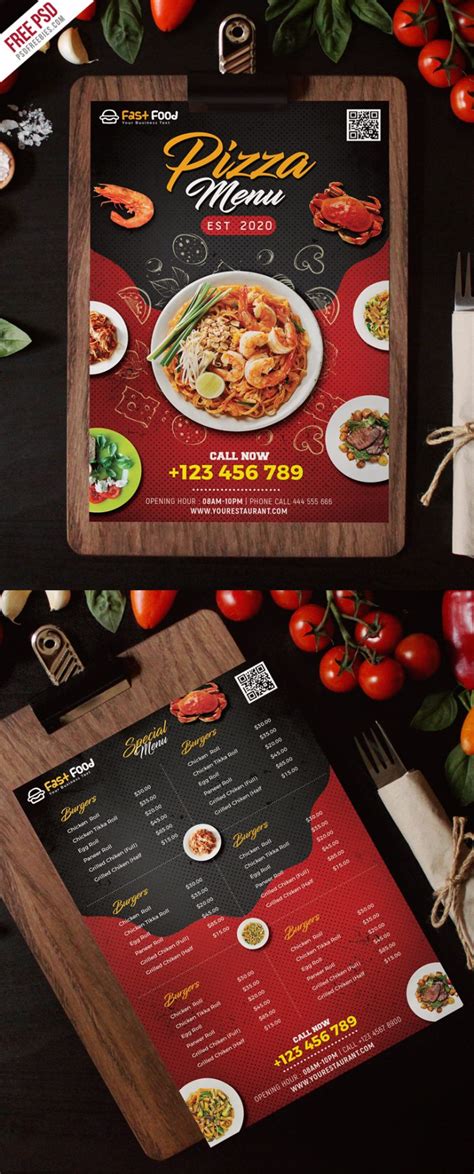 Restaurant Food Menu Free PSD | PSDFreebies.com