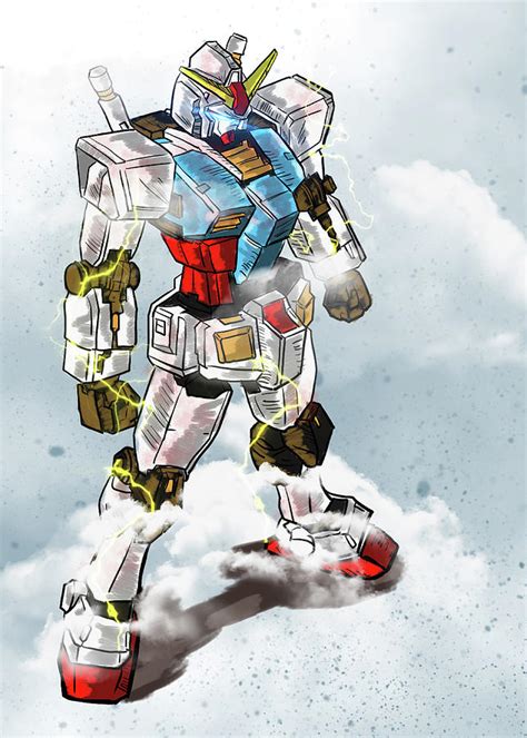 Gundam RX 78-2 Digital Art by Arychie Surya Despratama - Pixels