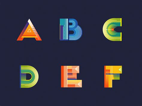 Alphabet 1/5 by Matteo Goi on Dribbble