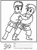 Karate Girl Coloring Pages sketch template