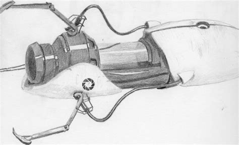 Portal gun drawing by Sabertoothlime on DeviantArt