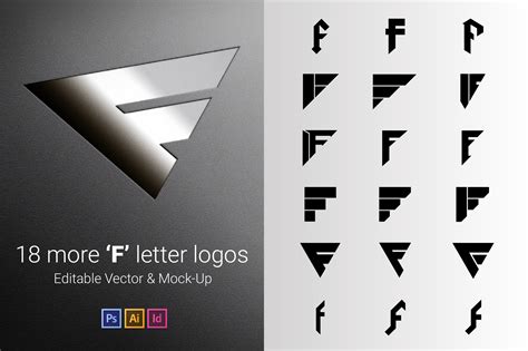 18 F Letter Logos - Vector & Mock-Up | Creative Logo Templates ~ Creative Market