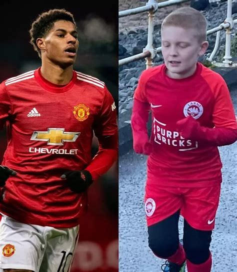 Marcus Rashford praises Co Antrim boy after fundraising success ...