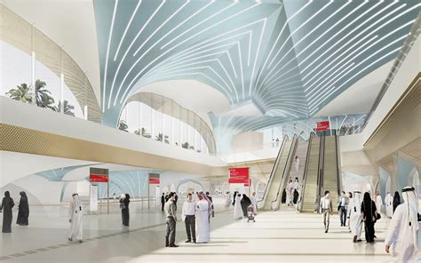 UNStudio designs stations for phase one of the doha metro