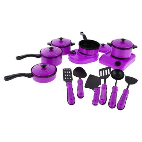 1 Set Play Pots and Pans Kids - 13pcs Kitchen Playset Pretend Cookware Mini Cooking Utensils ...