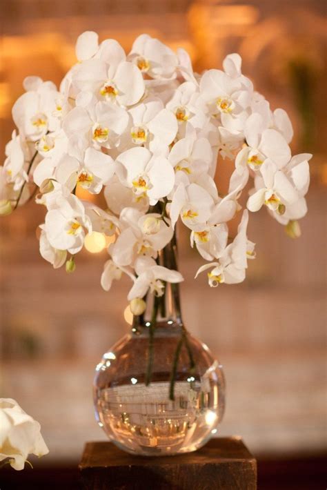 Gorgeous White Orchid Centerpiece Inspiration- B. Lovely Events