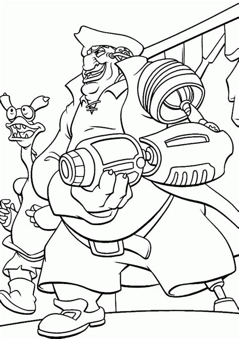 Treasure Planet John Silver Cyborg Arm&s Coloring Page - Coloring Home