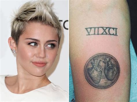 MILEY CYRUS TATTOOS PICTURES IMAGES PICS PHOTOS OF HER TATTOOS