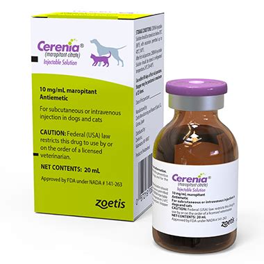 Cerenia Injection 10 Mg/mL, 20 ML, 46% OFF