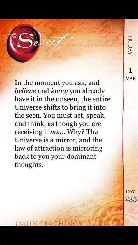 The universe is a mirror. | Law of attraction, Affirmations, Secret quotes