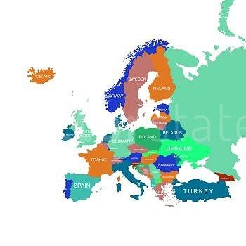 Image Details IST_24922_00025 - world map. graphic vector of europe map ...