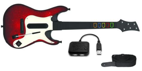 PS3 Guitar Hero 5 GUITAR Controller WITH USB Receiver Dongle rock band 4 3 2 GH5 47875959118 | eBay