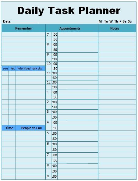 Free Printable Task Calendars 7 Days | Calendar Printables Free Templates