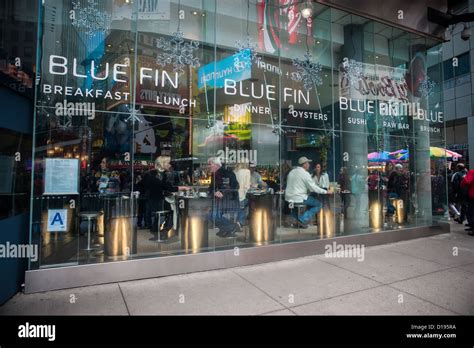 A Blue Fin restaurant in in Times Square New York Stock Photo, Royalty ...