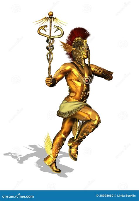 Greek God Mercury stock illustration. Illustration of hermes - 28098650