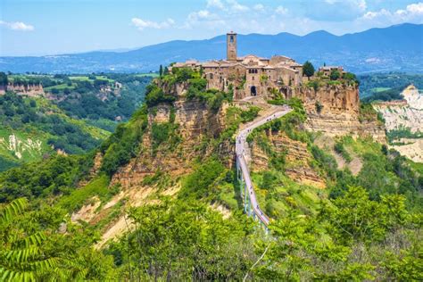 Civita Di Bagnoregio, Italy - Panoramic View of Historic Town of Civita ...