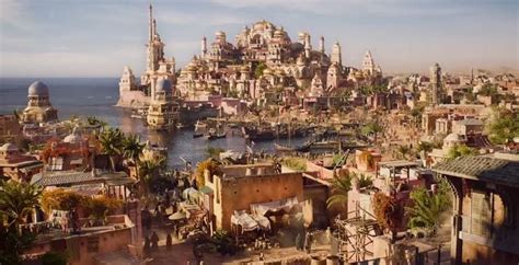 The City of Agrabah Filming Locations: Where was Aladdin filmed? | Fantasy city, Filming ...