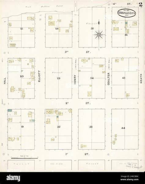 Map of coquille oregon hi-res stock photography and images - Alamy