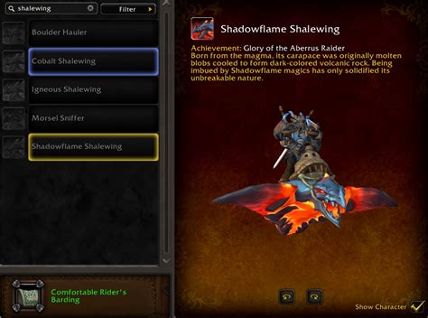 Shadowflame Shalewing - Glory of the Aberrus Raider Mount - Wowhead News