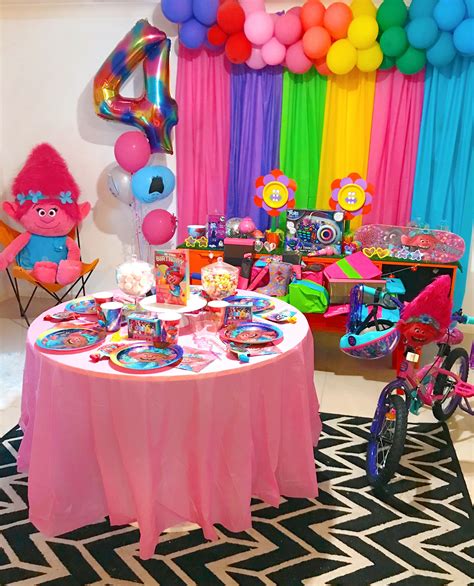 Trolls theme birthday party ideas photo 8 of 10 – Artofit