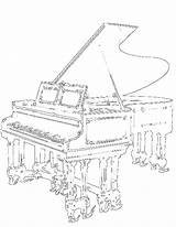 Harpsichord Coloring Pages sketch template