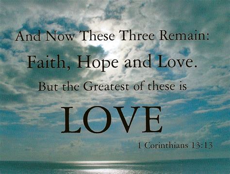My Favorite Postcards: Bible Verse, 1 Corinthians 13:13 Love