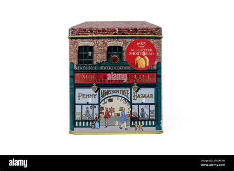 Marks & Spencer - Penny Bazaar tin with all butter shortbread biscuits Stock Photo - Alamy