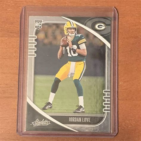 Jordan Love Green Bay Packers Panini Absolute Football Rookie Card ...