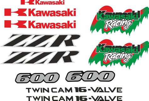 Kawasaki ZZR-600 2 decals set - MXG.ONE - Best moto decals