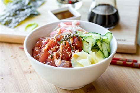 Poke Bowl with Spicy Ahi Tuna