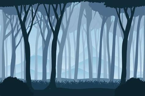 Forest Silhouette Vector Art, Icons, and Graphics for Free Download