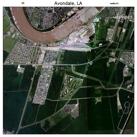 Aerial Photography Map of Avondale, LA Louisiana