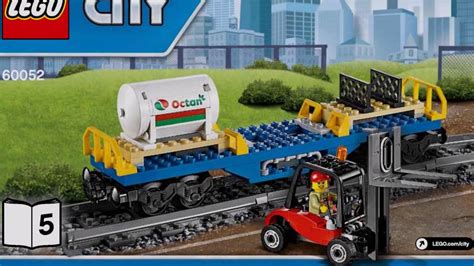 LEGO City Cargo Train 60052 Train Instructions Book DIY 5 - YouTube