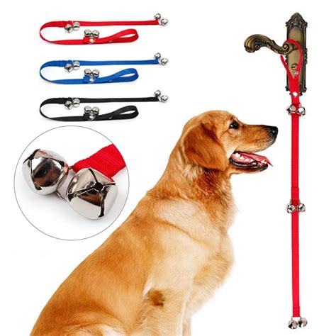 New Pet Training Alarm DoorBell Rope Length Adjustable Pet Dog Training Leash Doorbell Equipment ...