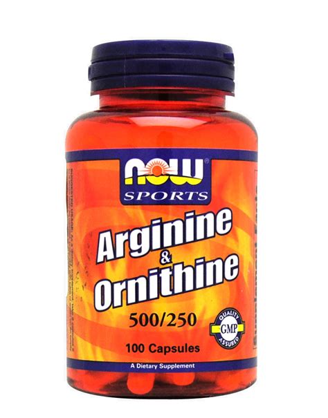 Arginine & Ornithine by NOW FOODS (100 capsules)