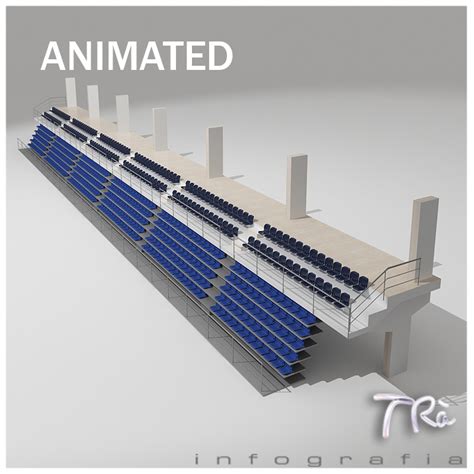 RETRACTABLE BLEACHERS 3D Model animated .max - CGTrader.com