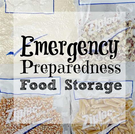 Emergency Preparedness Food Storage List | Reducing Food Waste