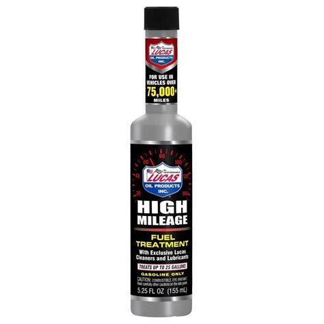 Lucas Oil Products High Mileage Fuel Treatment 5.25oz