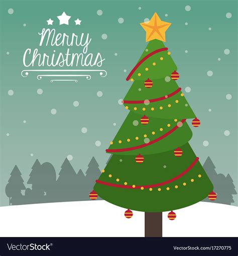 Merry christmas cute card Royalty Free Vector Image