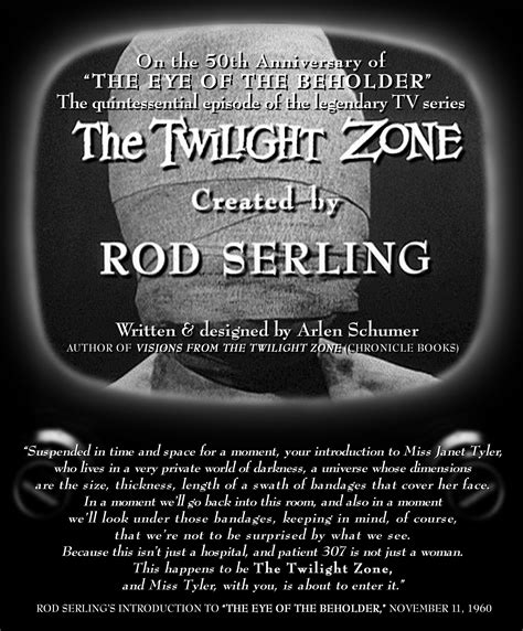 The Twilight Zone-Eye of the Beholder. | Workbook, Tv land, Twilight