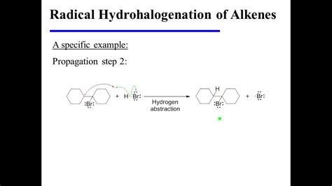 Radical Hydrohalogenation of Alkenes - YouTube