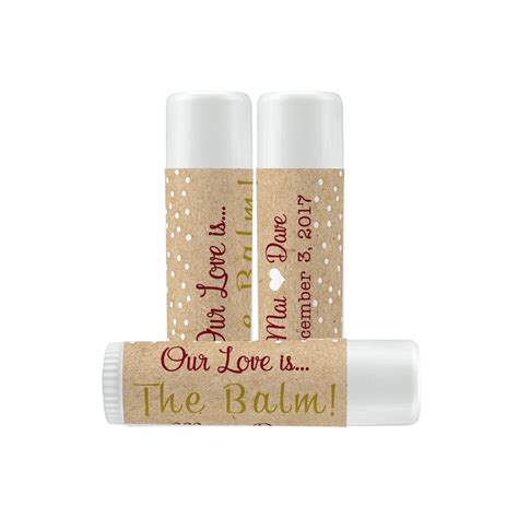 Lip Balm Labels Personalized Lip Balm Labels Our Love - Etsy