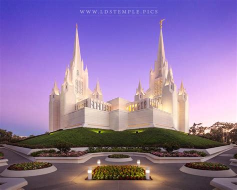 San Diego Temple Pastel Sunrise - LDS Temple Pictures