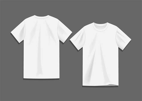 Vecteur de modèle de T-shirt blanc blanc - Téléchargez de l'art, des ...