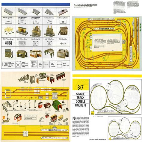 Hornby Track Plans OO gauge 00 scale model railway 130 layouts guides ...