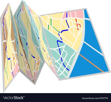 City map Royalty Free Vector Image - VectorStock