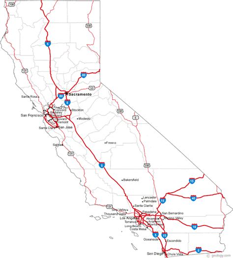 Map of California | State Map of USA | United States Maps