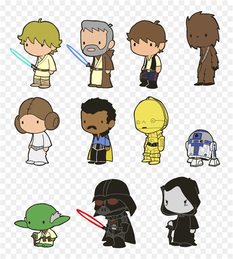 Transparent Star Wars Clip Art - Cute Chibi Star Wars, HD Png Download - vhv